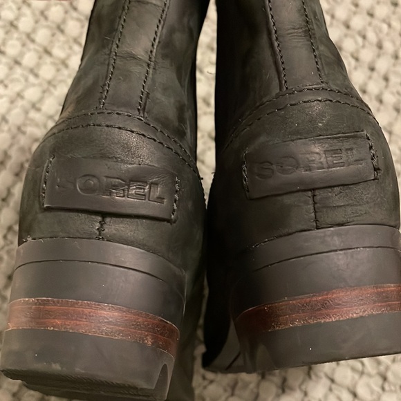 Sorel womens all weather boots 7.5 black Chelsea - Picture 4 of 7